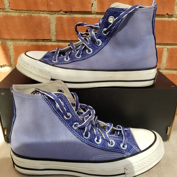 EUC CTAS Converse Chuck 70 High 'Slate Lilac' - A03758C (7W - 5M) KICKS - Picture 4 of 6